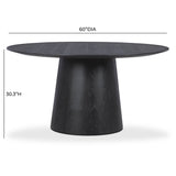 Sahara Round Oak Dining Table (41"-60")
