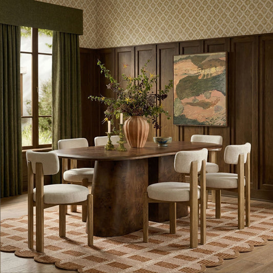 Odessa Cream Performance Fabric Dining Chair