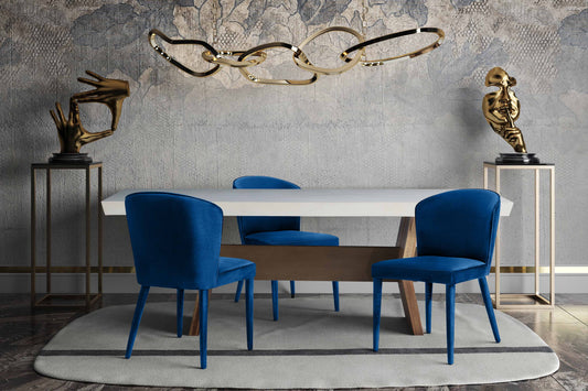 Metropolitan Velvet Dining Chair