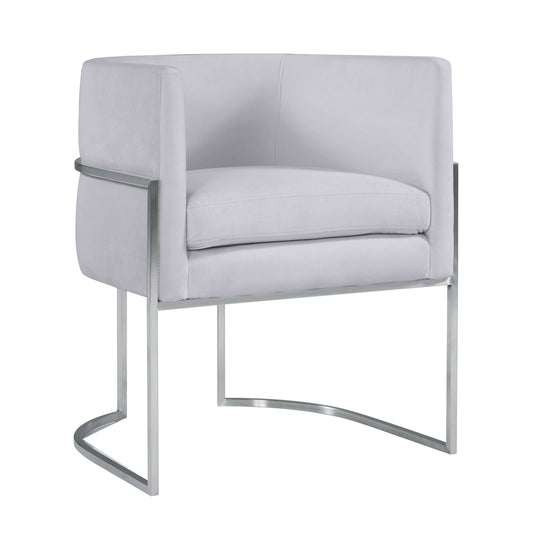 Giselle Performance Velvet Dining Chair with Silver Base by Inspire Me! Home Decor