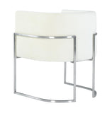 Giselle Performance Velvet Dining Chair with Silver Base by Inspire Me! Home Decor