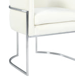Giselle Performance Velvet Dining Chair with Silver Base by Inspire Me! Home Decor