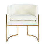 Giselle Performance Velvet Dining Chair with Gold Base by Inspire Me! Home Decor
