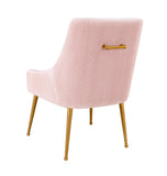 Beatrix Pleated Performance Velvet Dining Chair