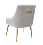 Beatrix Pleated Performance Velvet Dining Chair