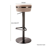Astro Woven Performance Vegan Leather Adjustable Stool