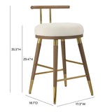 Juniper Performance Velvet Stool