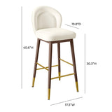 Hailey Performance Velvet Stool