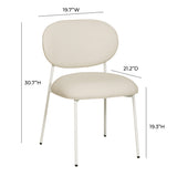 McKenzie Performance Vegan Leather Stackable Dining Chair - Set of 2