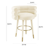 Betty Performance Velvet Stool