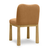 Tiara Performance Velvet and Oak Dining Chair
