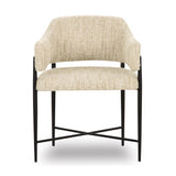 Sezanne Taupe Textured Performance Boucle Dining Chair