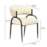Tatum 2-Tone Performance Vegan Leather Dining Chair