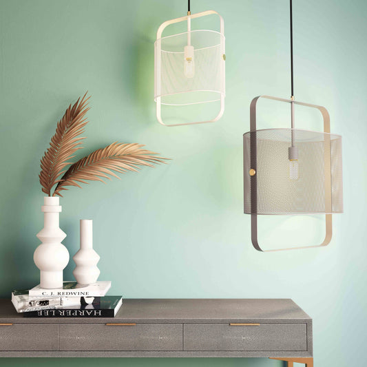 Klaus Large Grey Metal Pendant Lamp