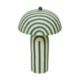 Maiori Striped Papier Mache Table Lamp