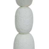 Pebble Cream Papier Mache Floor Lamp