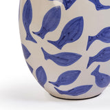 Sardine White & Blue Ceramic Table Lamp