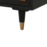 Sierra 60" Cane 3-Drawer Desk With Storage