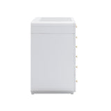 Hollywood 56" White 13-Drawer Vanity Desk