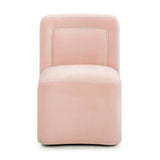 Dolce Performance Velvet Rolling Desk Chair