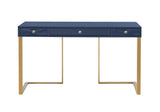 Janie 52" Lacquer 3-Drawer Desk