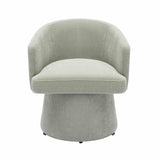 Kristen Upcycled Contract-Grade Chenille Rolling Desk Chair