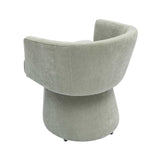 Kristen Upcycled Contract-Grade Chenille Rolling Desk Chair