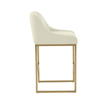 Lisa Pleated Performance Velvet Counter Stool by Inspire Me! Home Decor