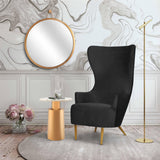 Julia Performance Velvet Wingback Accent Chair by Inspire Me! Home Decor