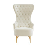 Jezebel Performance Velvet Wingback Accent Chair by Inspire Me! Home Decor
