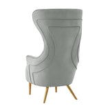 Jezebel Performance Velvet Wingback Accent Chair by Inspire Me! Home Decor