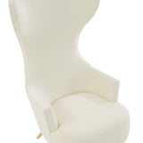 Julia Performance Velvet Channel Tufted Wingback Accent Chair by Inspire Me! Home Decor