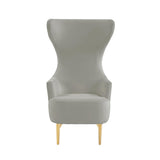 Julia Performance Velvet Channel Tufted Wingback Accent Chair by Inspire Me! Home Decor
