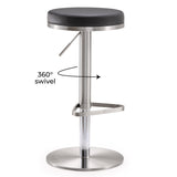 Fano Performance Vegan Leather Adjustable Barstool