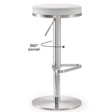 Fano Performance Vegan Leather Adjustable Barstool