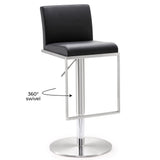 Amalfi Performance Vegan Leather Adjustable Stool