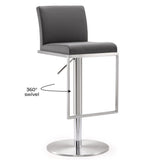 Amalfi Performance Vegan Leather Adjustable Stool