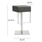 Seville Performance Vegan Leather Adjustable Stool