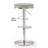 Fano Performance Vegan Leather Adjustable Barstool