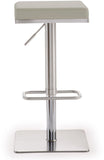 Bari Performance Vegan Leather Adjustable Stool