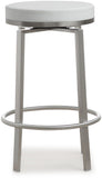 Pratt Performance Vegan Leather Swivel Counter Stool - Set of 2