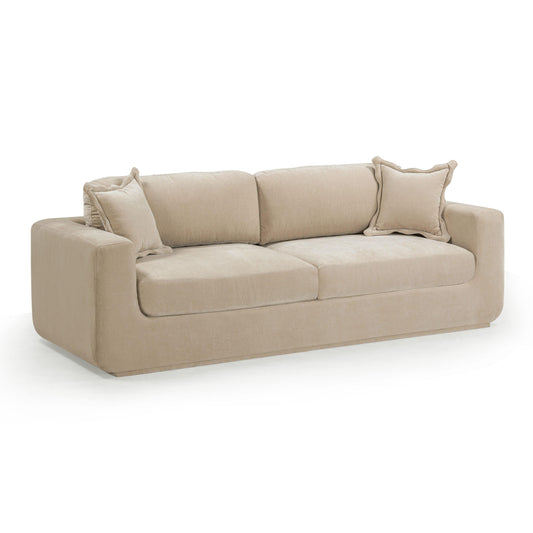 Miri 90.5" Upcycled Contract-Grade Washed Velvet Sofa