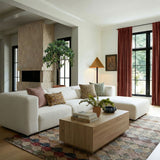Tarra Cream Performance Chenille Modular Chaise