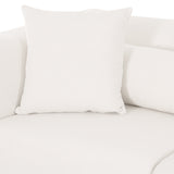 Tarra 118" Cream Performance Chenille Modular Sofa