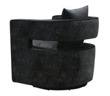 Kennedy Performance Velvet Swivel Accent Chair