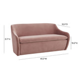 Cellia Velvet Loveseat