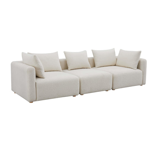 Hangover 112.5" Cream Performance Boucle Sofa