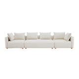 Hangover 145" Cream Performance Boucle Long Sofa