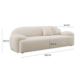 Allegra 100" Velvet Sofa