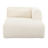 Tarra 71" Fluffy Oversized Performance Corduroy Modular Chaise